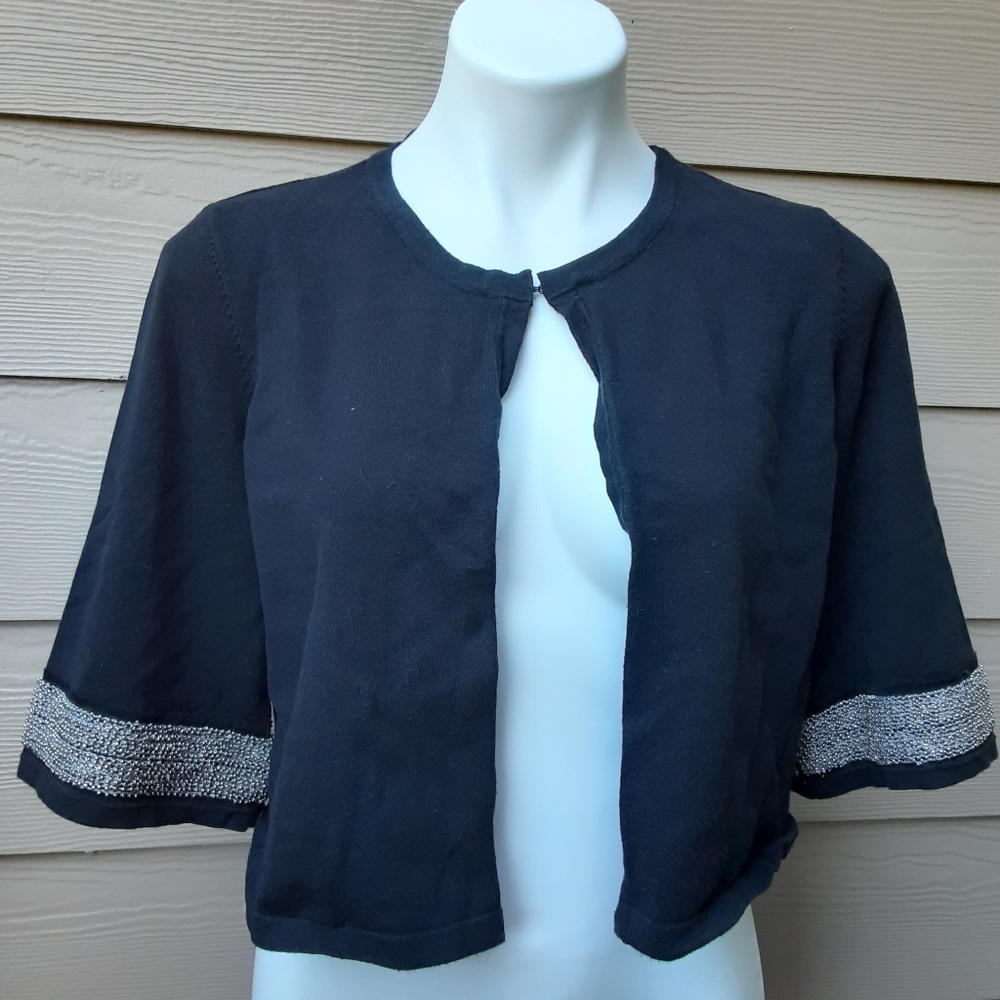 Alfani Bolero with Embellish 3/4 Sleeves C…